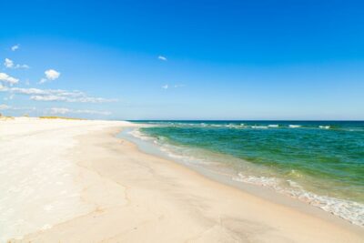 Crescent Beach on Anastasia Island - White Sands, Blue Skies