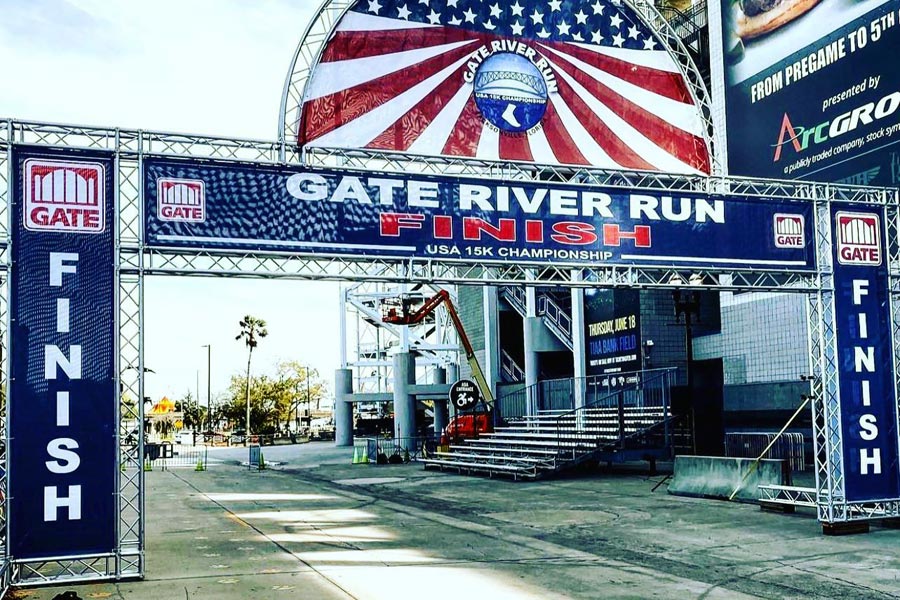 Gate River Run 2022 Finish Line